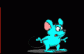 Scared mouse