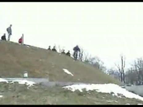 Mountain Bike Stair Jump